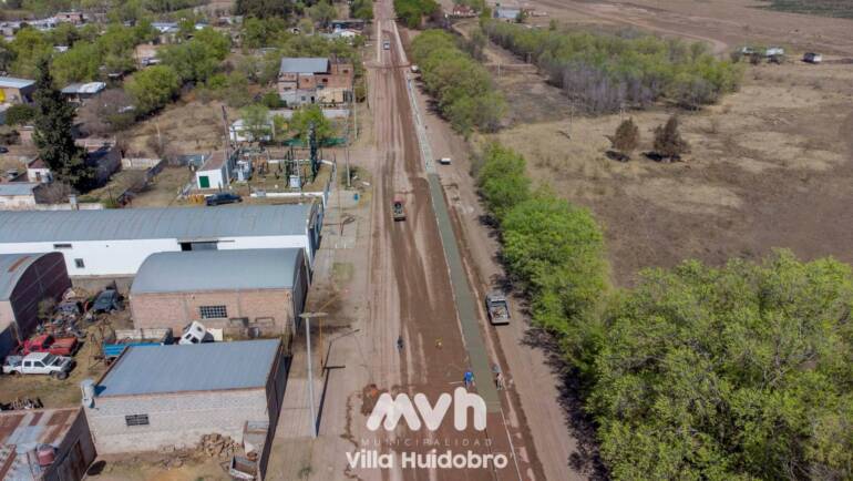 Importante avance de la obra de ruta Villa Huidobro – Rancul