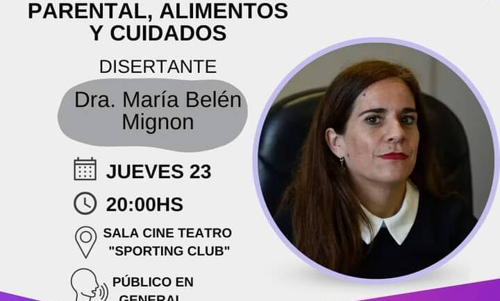 Invitamos a la charla «RESPONSABILIDAD PARENTAL, ALIMENTOS Y CUIDADOS»