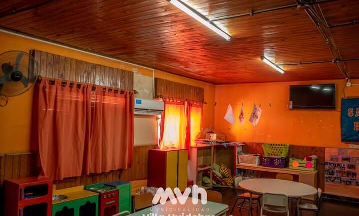 Finalizamos la pintura interior de las salitas del Jardín Juana J. de Cheli