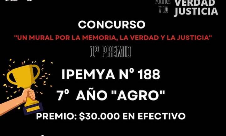 Damos a conocer a los ganadores y ganadoras del concurso «Un mural por la Memoria la Verdad y la Justicia»