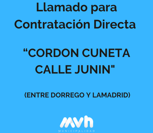 MUNICIPALIDAD DE VILLA HUIDOBRO CONVOCATORIA A PRESENTAR OFERTAS
