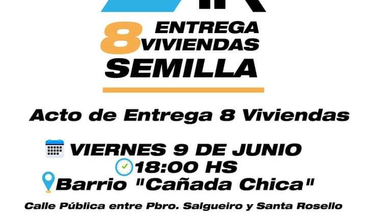 Entrega de 8 #Viviendas Semilla