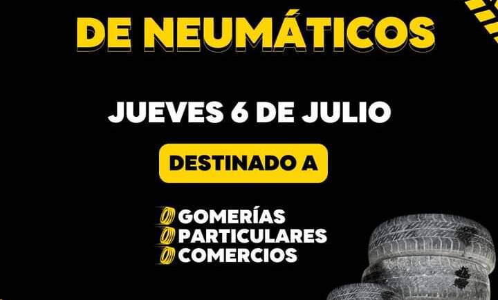 RECOLECCIÓN DIFERENCIADA DE NEUMÁTICOS