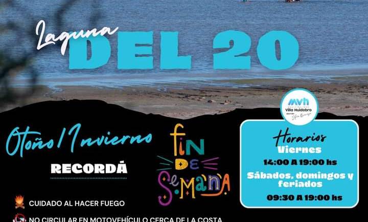 LAGUNA “DEL 20” – FIN DE SEMANA LARGO