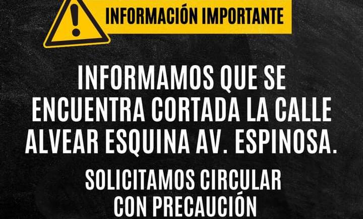 OBRA RED CLOACAL: CORTE DE CALLE ALVEAR