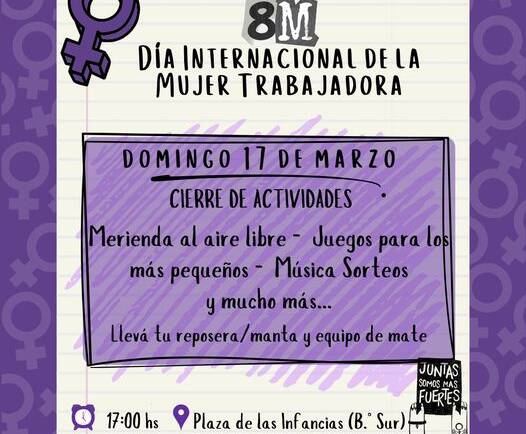 8 DE MARZO DÍA INTERNACIONAL DE LA MUJER TRABAJADORA