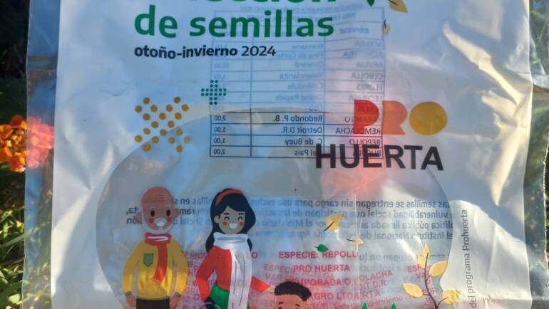 ENTREGA DE SEMILLAS ESTACIONALES OTOÑO – INVIERNO 2024