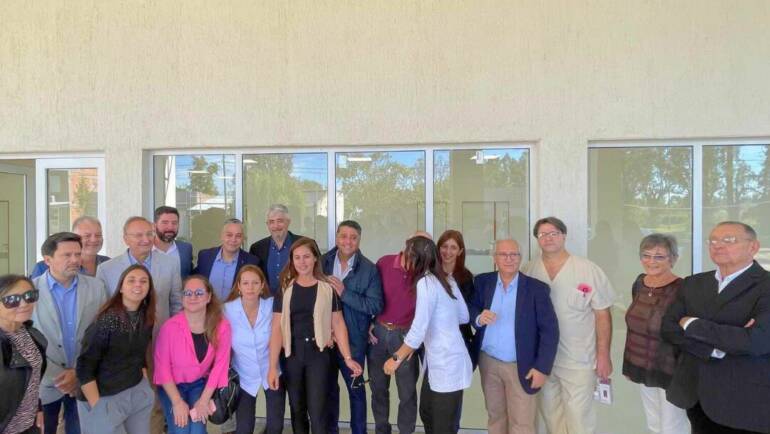 RECORRIDO EN LAS OBRAS DE AMPLIACIÓN DEL HOSPITAL REGIONAL «RENÉ FAVALORO» DE LA LOCALIDAD HUINCA RENANCÓ