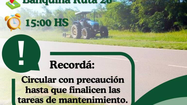 DESMALEZADO EN RUTA 26