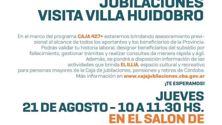LA CAJA DE JUBILACIONES LLEGA A VILLA HUIDOBRO