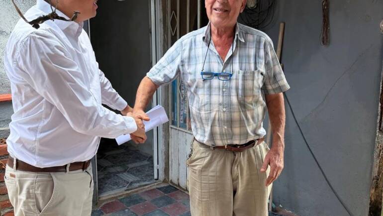 Un vecino recuperó la seguridad de su hogar tras el derrumbe de su techo