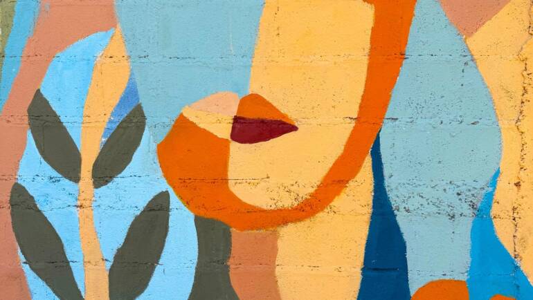 Mural finalizado en la Granja Jesús Porto