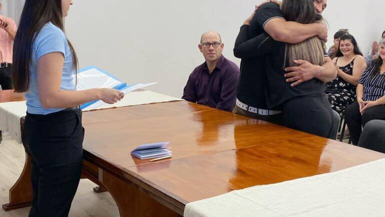 Celebramos un nuevo casamiento en la Municipalidad