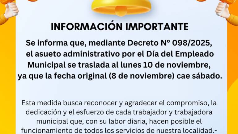 ¡Día del Empleado Municipal!