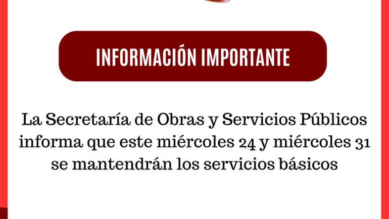 INFORMACIÓN IMPORTANTE