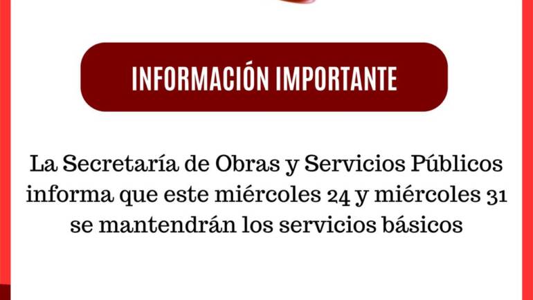 INFORMACIÓN IMPORTANTE