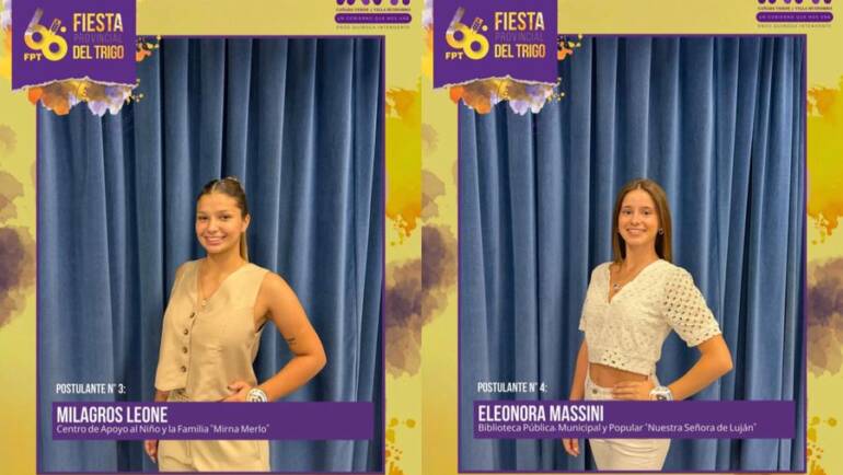 POSTULANTES A REINA LOCAL DEL TRIGO