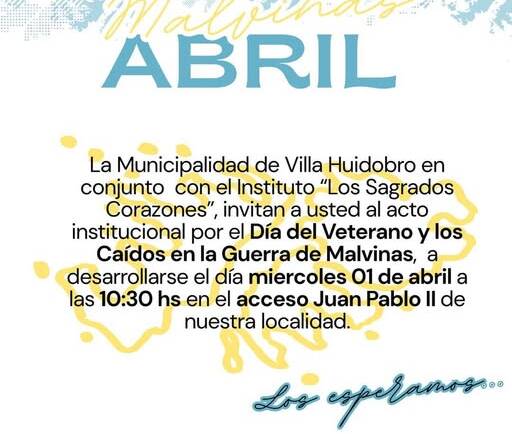 2 de abril – Día del Veterano y de los Caídos en la Guerra de Malvinas