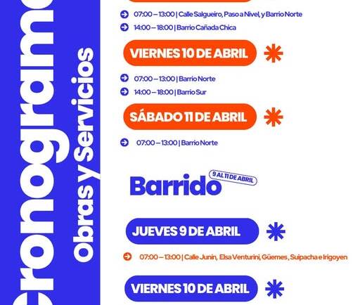 Seguimos trabajando en cada barrio de nuestra localidad