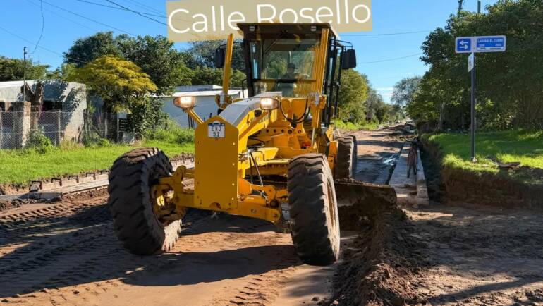 UNA NUEVA CUADRA DE CORDÓN CUNETA EN CALLE ROSELLO