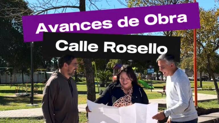LA OBRA SIGUE EN MARCHA EN CALLE ROSELLO