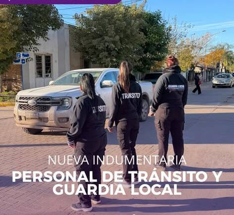 NUEVA INDUMENTARIA PARA EL PERSONAL DE TRÁNSITO Y GUARDIA LOCAL