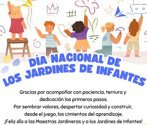 28 DE MAYO – DÍA NACIONAL DE LOS JARDINES DE INFANTES