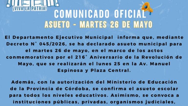 COMUNICADO OFICIAL