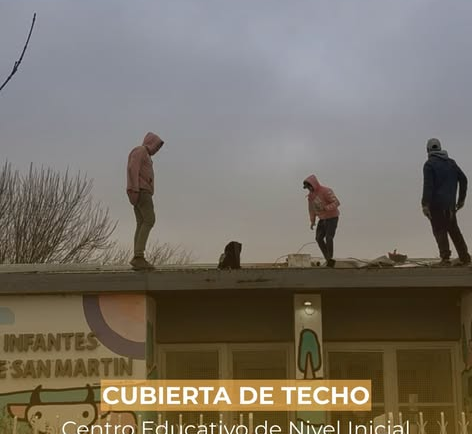 Avance de obra | Cubierta de techo para el Centro Educativo de Nivel Inicial “Merceditas de San Martín”